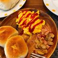 まつはる✳︎'s cooksnap of when they made チーズとベーコン入り☆ちぎりパン.