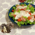 サヤスカマカン's cooksnap of when they made おもてなしに★かぶと生ハムの簡単サラダ.