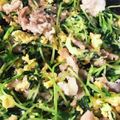 IHクッカー's cooksnap of when they made 簡単！シンプル！豆苗と卵のベーコン炒め.