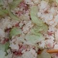 カクヨ's cooksnap of when they made 焼豚レタスチャーハン.