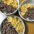 ほのりんママさん's cooksnap of when they made 甘辛おいしい！たまごとひき肉二色そぼろ丼.