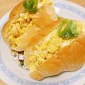 hitomi♪＊'s cooksnap of when they made 白だしでたまごサンド　わさびクリーム.