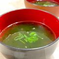♡てるてる♡'s cooksnap of when they made わかめとあおさのお味噌汁.