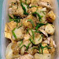 TeruAke's cooksnap of when they made 厚揚げと里芋の梅マヨの炒めもの♪.