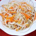 ふうはっちゃん's cooksnap of when they made シャキシャキもやしと人参のナムル.