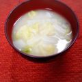 ふうはっちゃん's cooksnap of when they made 簡単スピーディ☆残った白菜で味噌汁.