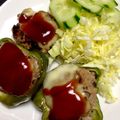 クッチー's cooksnap of when they made ピーマンの肉詰め.