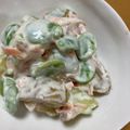 ♡まーちゃん♬'s cooksnap of when they made そら豆と新じゃがのサラダ.