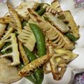 clover♡3's cooksnap of when they made 筍とスナップえんどうのバター醤油炒め.