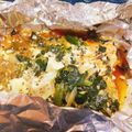 ゆりちそ's cooksnap of when they made 鮭のホイル焼き バジルマヨソース.