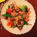 yesmama's cooksnap of when they made 釜揚げ桜えびのピンク色サラダ.
