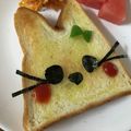 ∞らら∞'s cooksnap of when they made 簡単うさぎの冷凍トースト♡子どもの日にも.