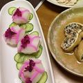 ルーころママ's cooksnap of when they made 板かまぼこのお花おにぎり♫チーズ入り.
