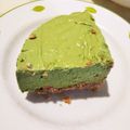くーまんず's cooksnap of when they made 電子レンジ★抹茶のレアチーズケーキ.