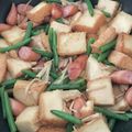 桃華0408's cooksnap of when they made アスパラとソーセージの豆腐炒め.