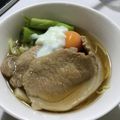 丘のタヌキちゃん's cooksnap of when they made ラーメンにレンジで簡単チャーシュー.