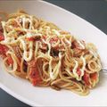 ☆トミィ★'s cooksnap of when they made 辛子高菜とミニトマトとベーコンのパスタ.