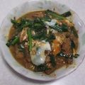 きらり流れ星's cooksnap of when they made 簡単10分！さばとニラの卵とじ.