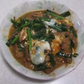 きらり流れ星's cooksnap of when they made 簡単10分！さばとニラの卵とじ.