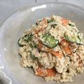 ひつじ・×・'s cooksnap of when they made ☆生おからの野菜たっぷりツナマヨサラダ☆.