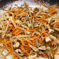 ゆうこりん♡岡山県's cooksnap of when they made 簡単！おいしい！きんぴらごぼう《常備菜》.