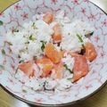 ねこのおかあさん☆'s cooksnap of when they made サーモンの混ぜ寿司*レモン×すし酢*.