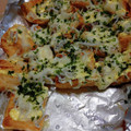 キサコナス's cooksnap of when they made 簡単おつまみ＊油揚げのしらすチーズ焼き.