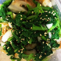 さちえちゃん！'s cooksnap of when they made わさび菜とかまぼこのおひたし♪.