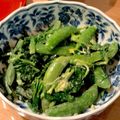 ☆あーちゃん！'s cooksnap of when they made スナップエンドウと菜の花の胡麻味噌マヨ.
