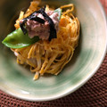 takco's cooksnap of when they made 絶対失敗しないきぬさやのスジ取り.
