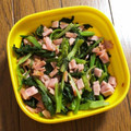 bibichann's cooksnap of when they made くきたち菜とベーコンのにんにく炒め.
