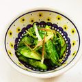 あっこ姉's cooksnap of when they made きゅうり・みょうが・大葉とめかぶの箸休め.
