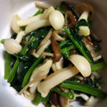 銀河のうさぎ's cooksnap of when they made 【簡単】ほうれん草とキノコのバター炒め.