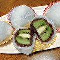 あんまかろん☆'s cooksnap of when they made いちごより絶対にこっち♪キウイ大福.