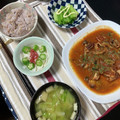 ぐりtoぐら's cooksnap of when they made おくらと長いもの梅なめたけ和え.