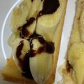 67luna's cooksnap of when they made チョコバナナトースト.
