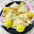 ralawo's cooksnap of when they made カブト春巻きの折り方(子どもの日に♩).