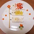Loveschoco's cooksnap of when they made 簡単！こどもの日鯉のぼりプレート.