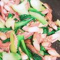 みなぴっぴ☆'s cooksnap of when they made もんごういかとチンゲン菜の中華炒め.
