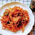 花時計咲いた's cooksnap of when they made 最高に美味しいナポリタン.