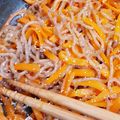 イペぺ's cooksnap of when they made 人参と糸蒟蒻のたらこ炒め.