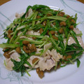 conn's cooksnap of when they made 豚しゃぶと水菜の納豆和え.