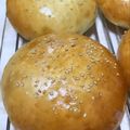 ちゃみるんるん♫'s cooksnap of when they made ホームベーカリーで美味しいバーガーバンズ.