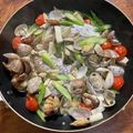 黒猫と茶トラ's cooksnap of when they made 〆はパスタで！鯛とアサリでアクアパッツァ.