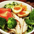 ダッフィーニーうに's cooksnap of when they made レンジで蒸し鶏冷やし中華.