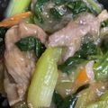 H♡S's cooksnap of when they made ✿豚肉とチンゲン菜のあんかけご飯✿.