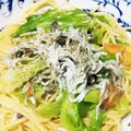 Penpen7's cooksnap of when they made キャベツとしらすのアンチョビパスタ.