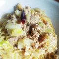 春と水's cooksnap of when they made 鶏ひき肉とキャベツの味噌バターパスタ.