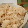 コジョ's cooksnap of when they made 鶏挽肉と筍と蒟蒻と薄揚げの炊き込みご飯.