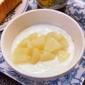 ☆あいちゃん's cooksnap of when they made 白桃入りヨーグルト.